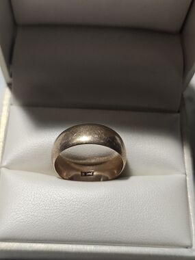 10k Solid Gold Men's Classic Wide Gold Band Ring - Size 8¼ Jr Woods & Sons